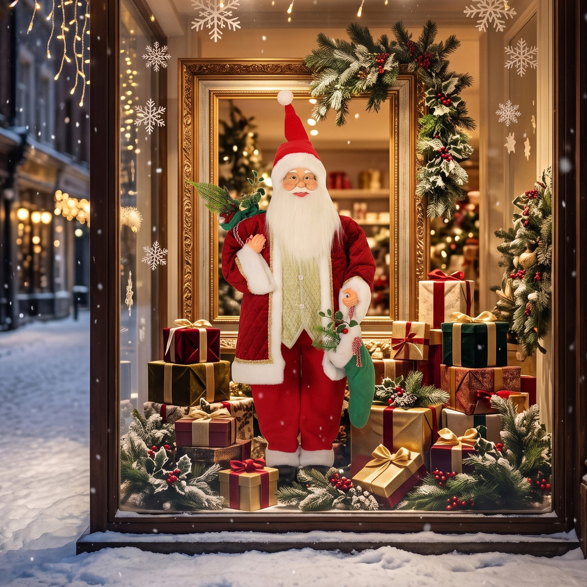 Animierter Weihnachtsmann mit Gesang, 120 cm
