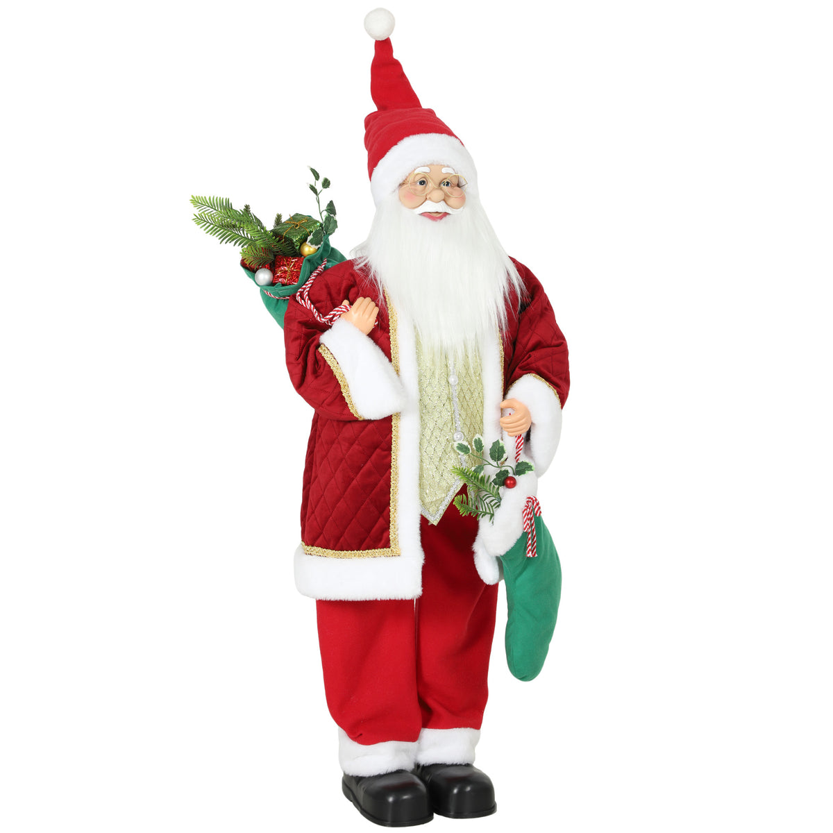 Animierter Weihnachtsmann mit Gesang, 120 cm