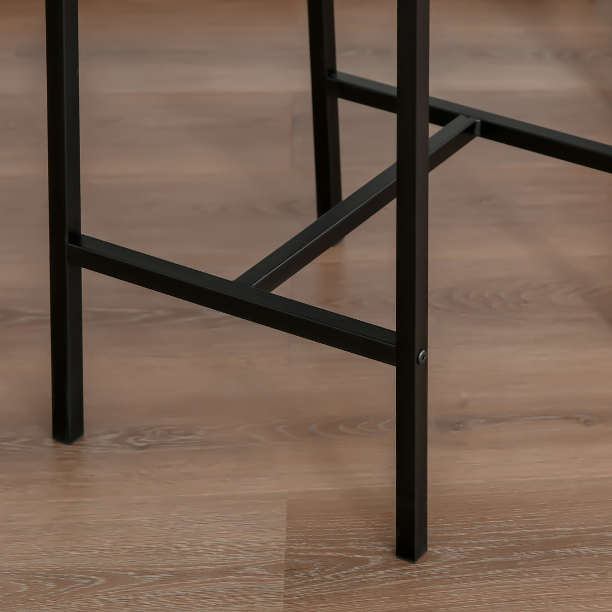 3-teiliges Bartisch-Set mit zwei Barhockern