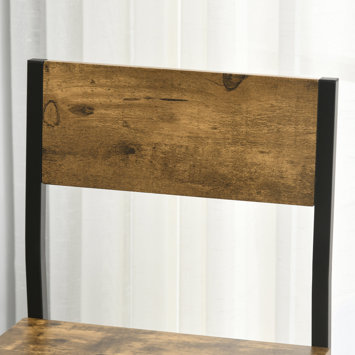 3-teiliges Bartisch-Set mit zwei Barhockern