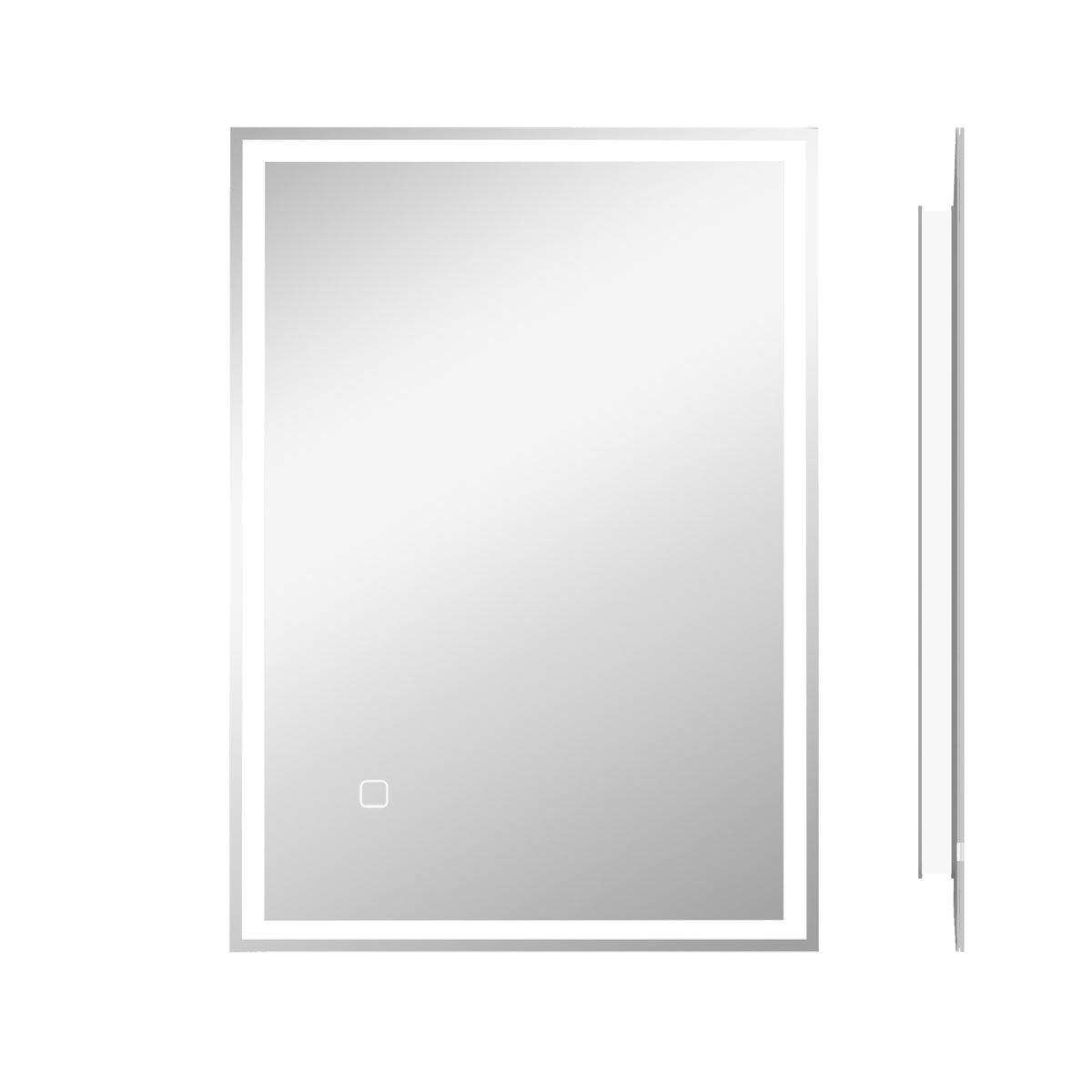 LED-Badspiegel mit Touch-Schalter