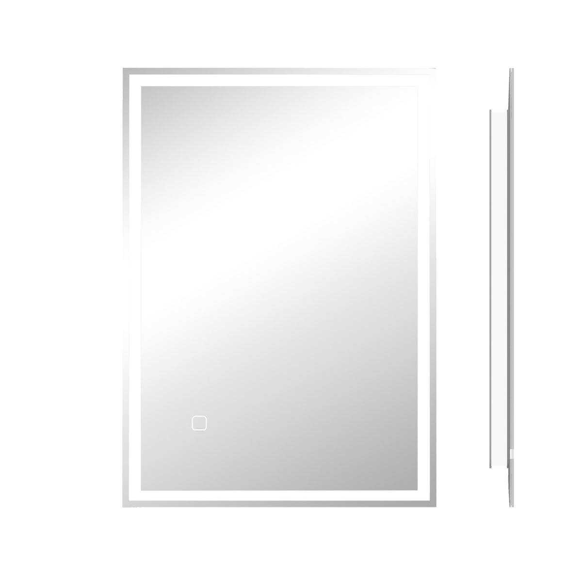 LED-Badspiegel mit Touch-Schalter