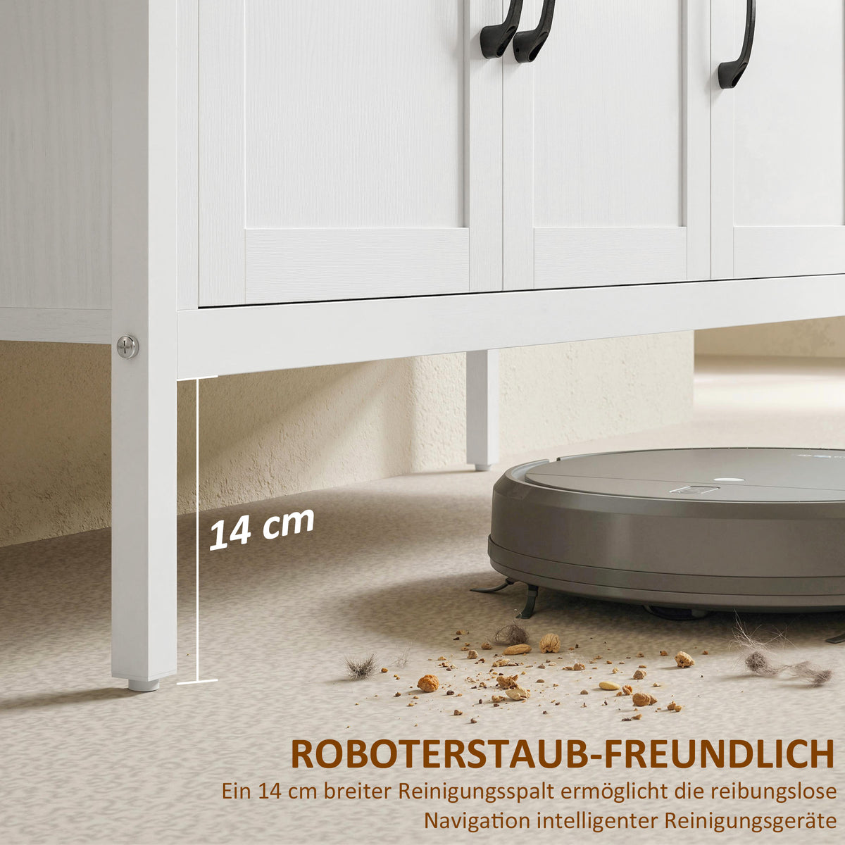 Sideboard mit 3 Schubladen und verstellbaren Böden