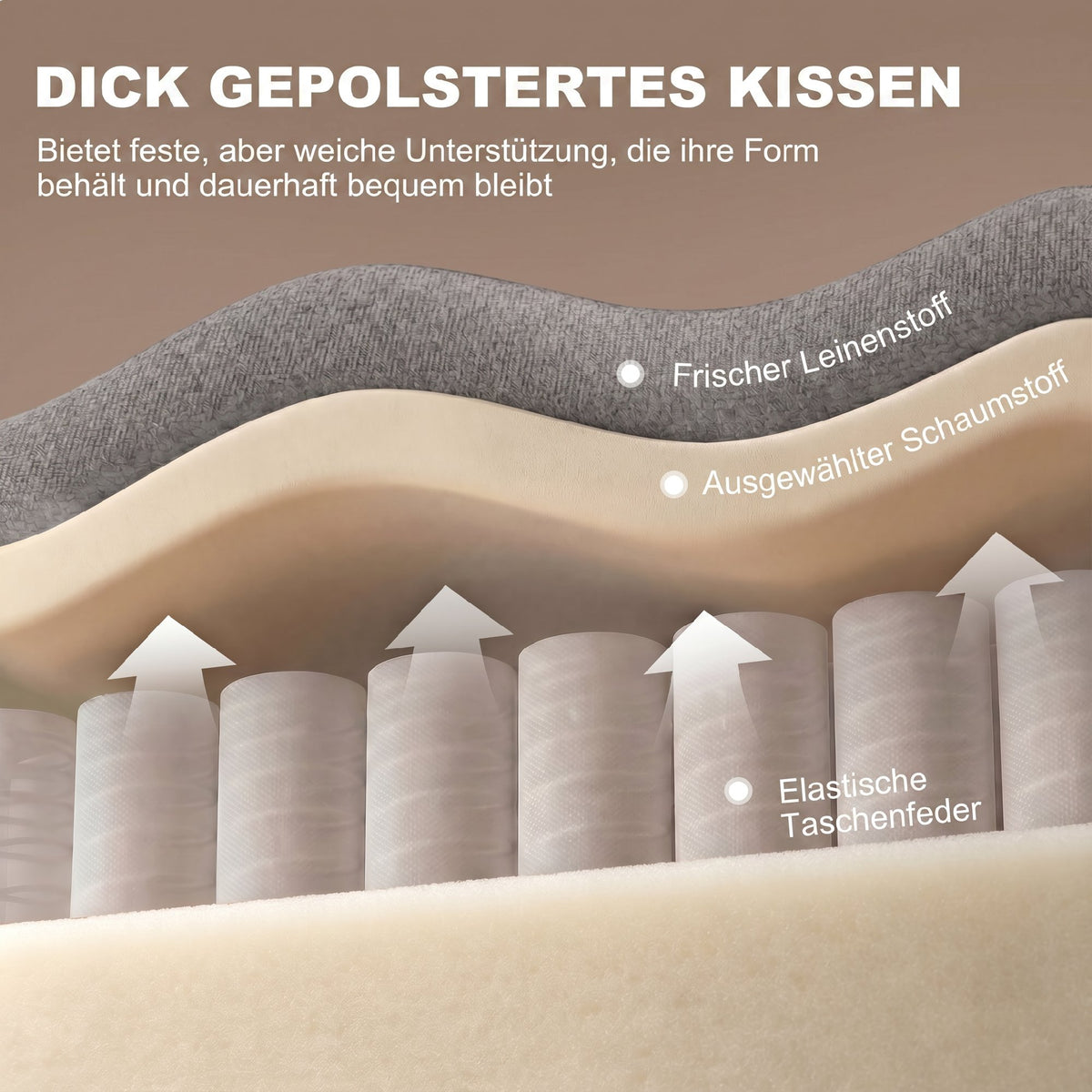 360°-Drehsessel mit gepolsterter Sitzfläche