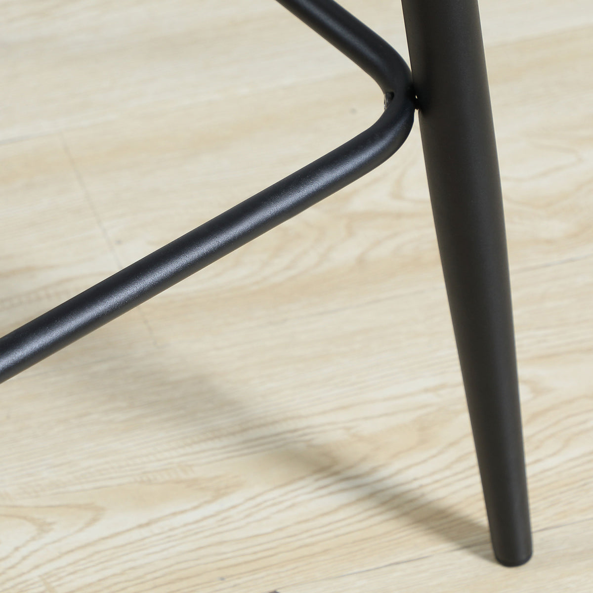 Barhocker 2er-Set mit Rückenlehne und Stahlgestell