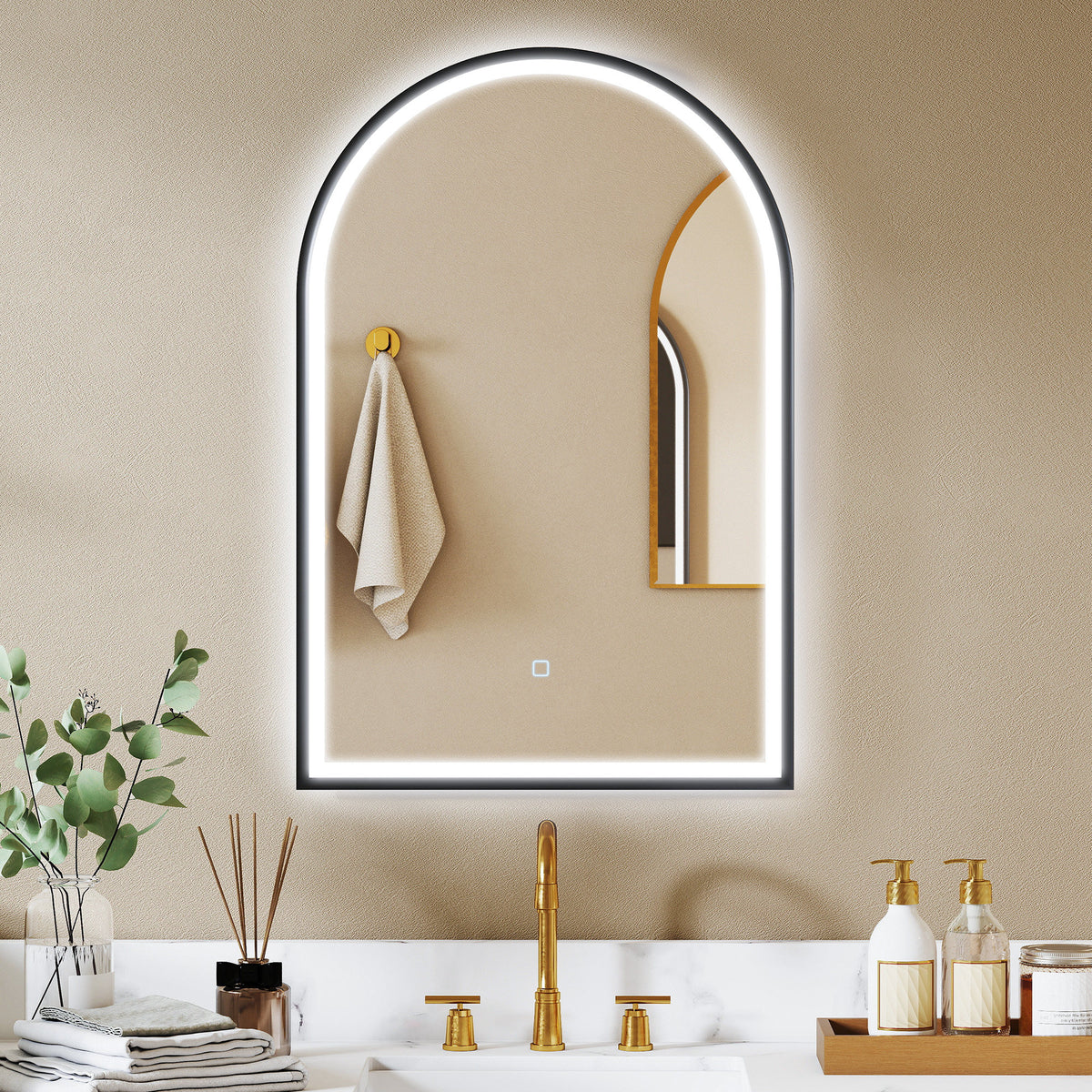 LED-Badezimmerspiegel mit Touch-Steuerung