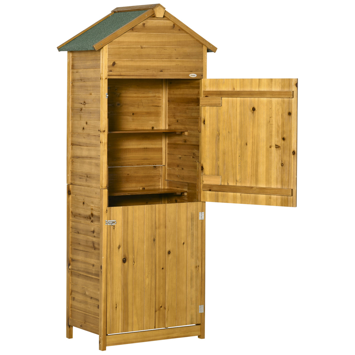 Gartenschrank aus Tannenholz mit Stauraum