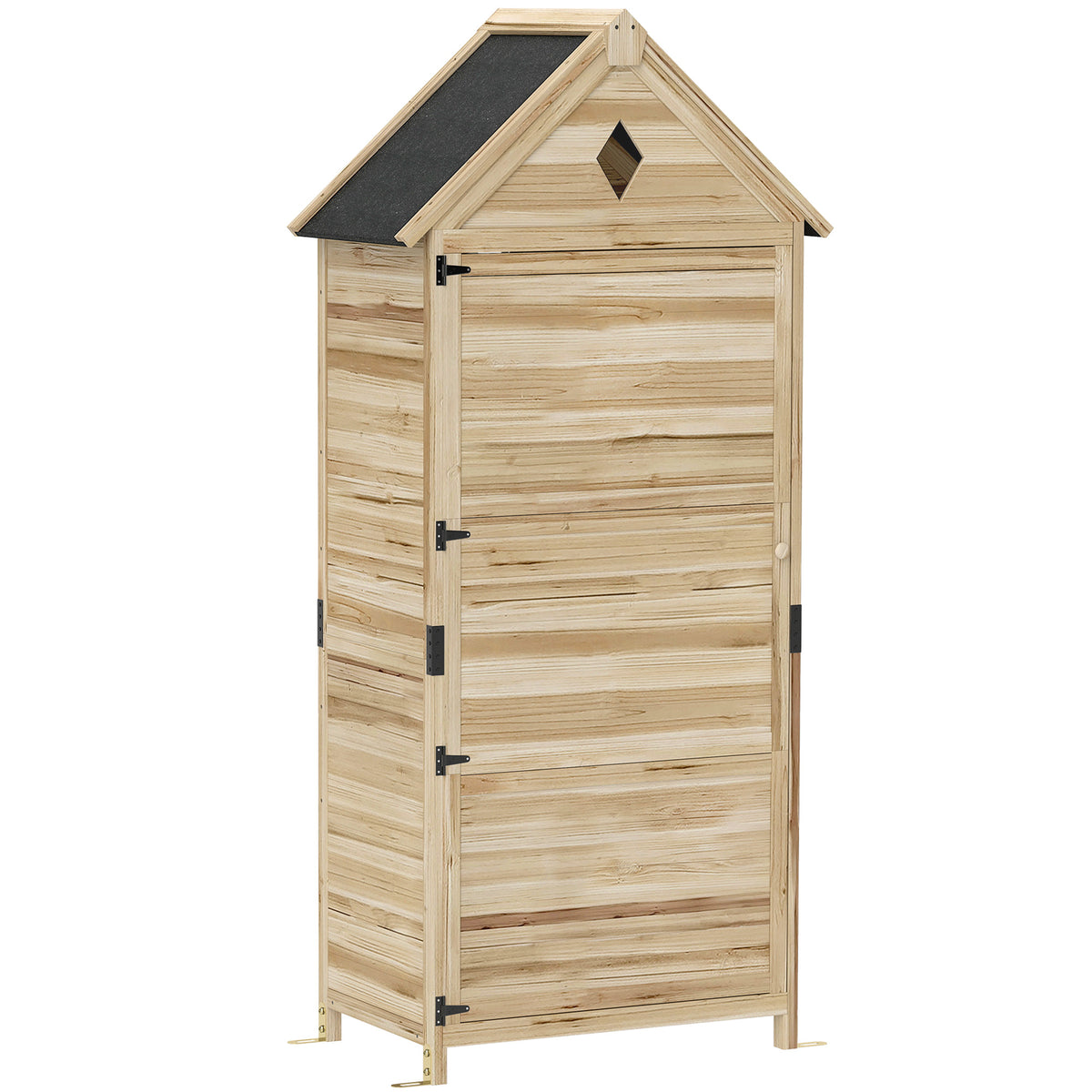Gartenschrank aus Tannenholz mit Stauraum