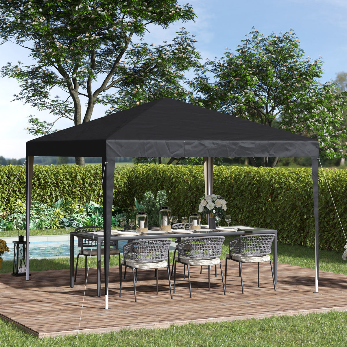 Pop-up-Faltpavillon mit Stahlrahmen