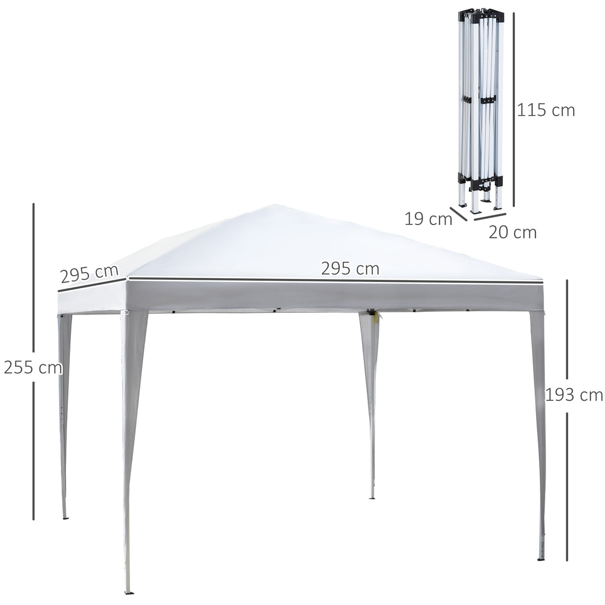Pop-up-Faltpavillon mit Stahlrahmen