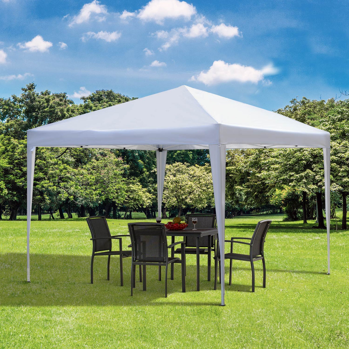 Pop-up-Faltpavillon mit Stahlrahmen