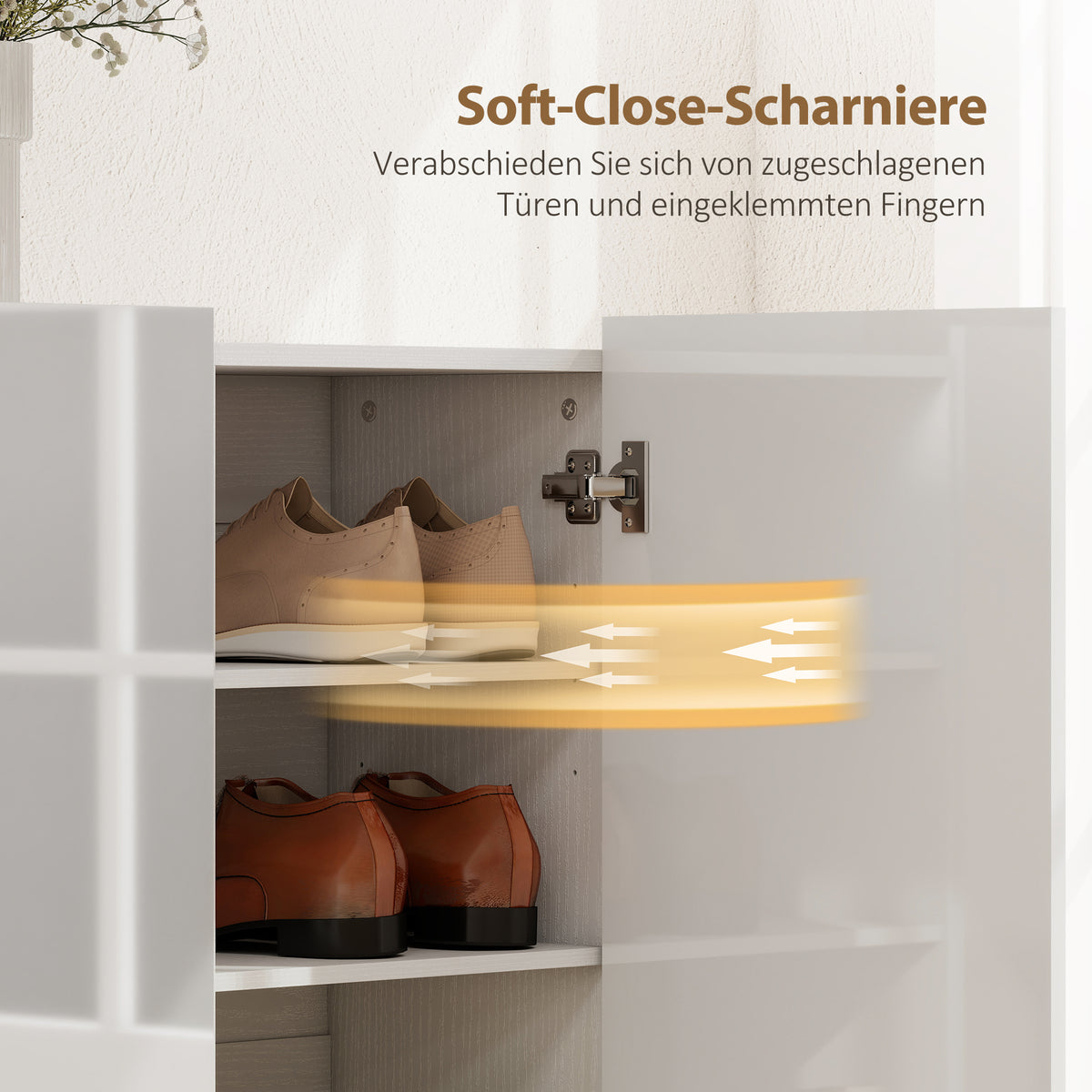 Schuhschrank mit 5 Ebenen und verstellbaren Böden