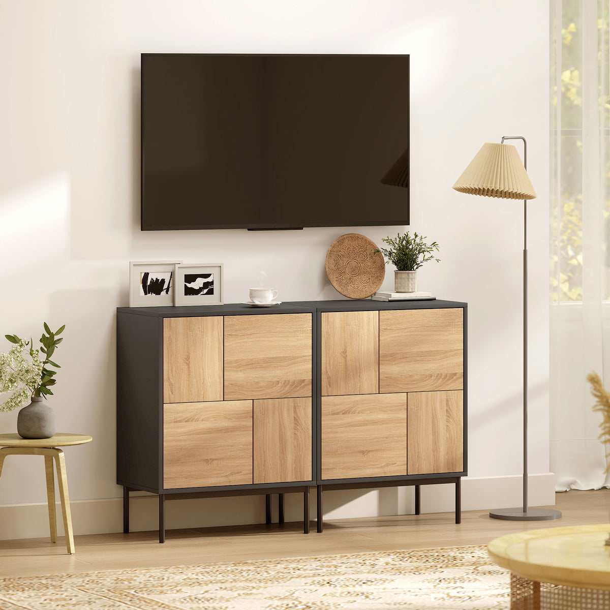 Sideboard mit Push-to-open-Türen, 60 cm