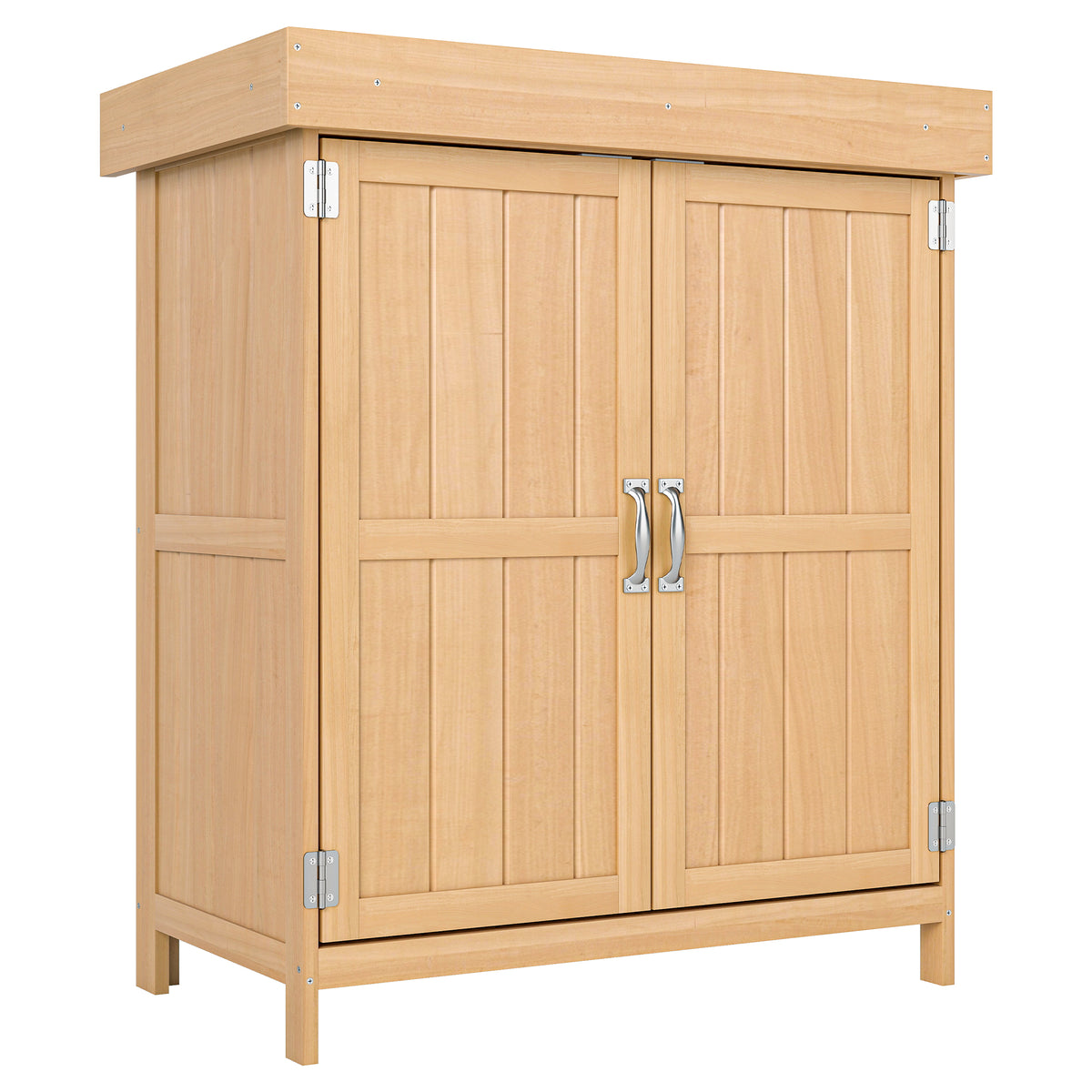 Gartenschrank aus Tannenholz mit Doppeltür