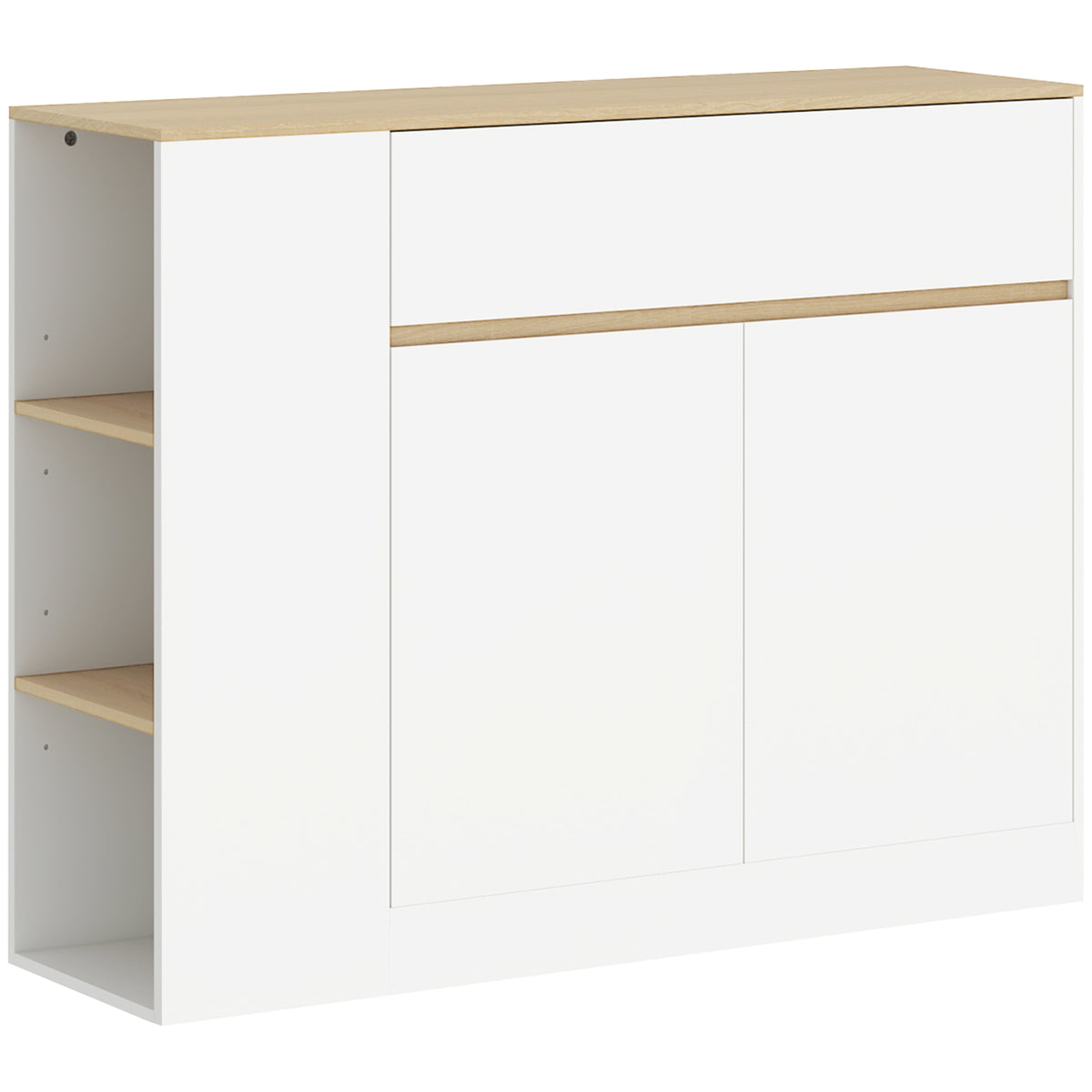 Sideboard 106 cm mit Schublade und 3 offenen Fächern
