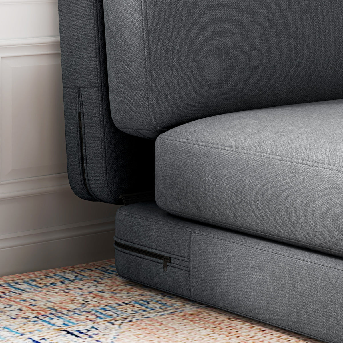 Faltbarer Bodensessel zum Sofa und Bett