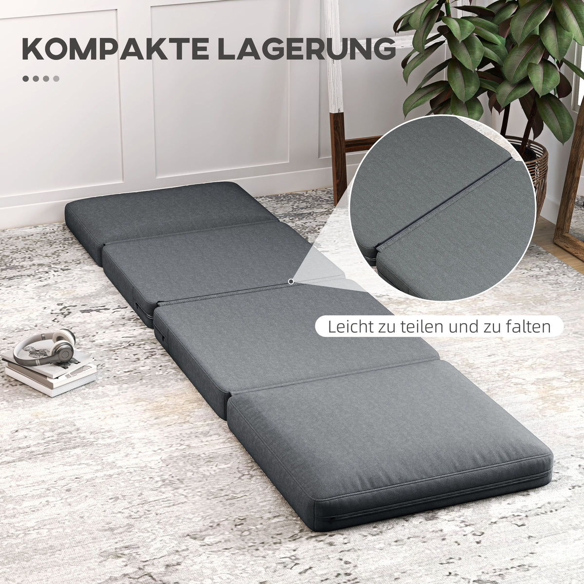 Faltbarer Bodensessel zum Sofa und Bett
