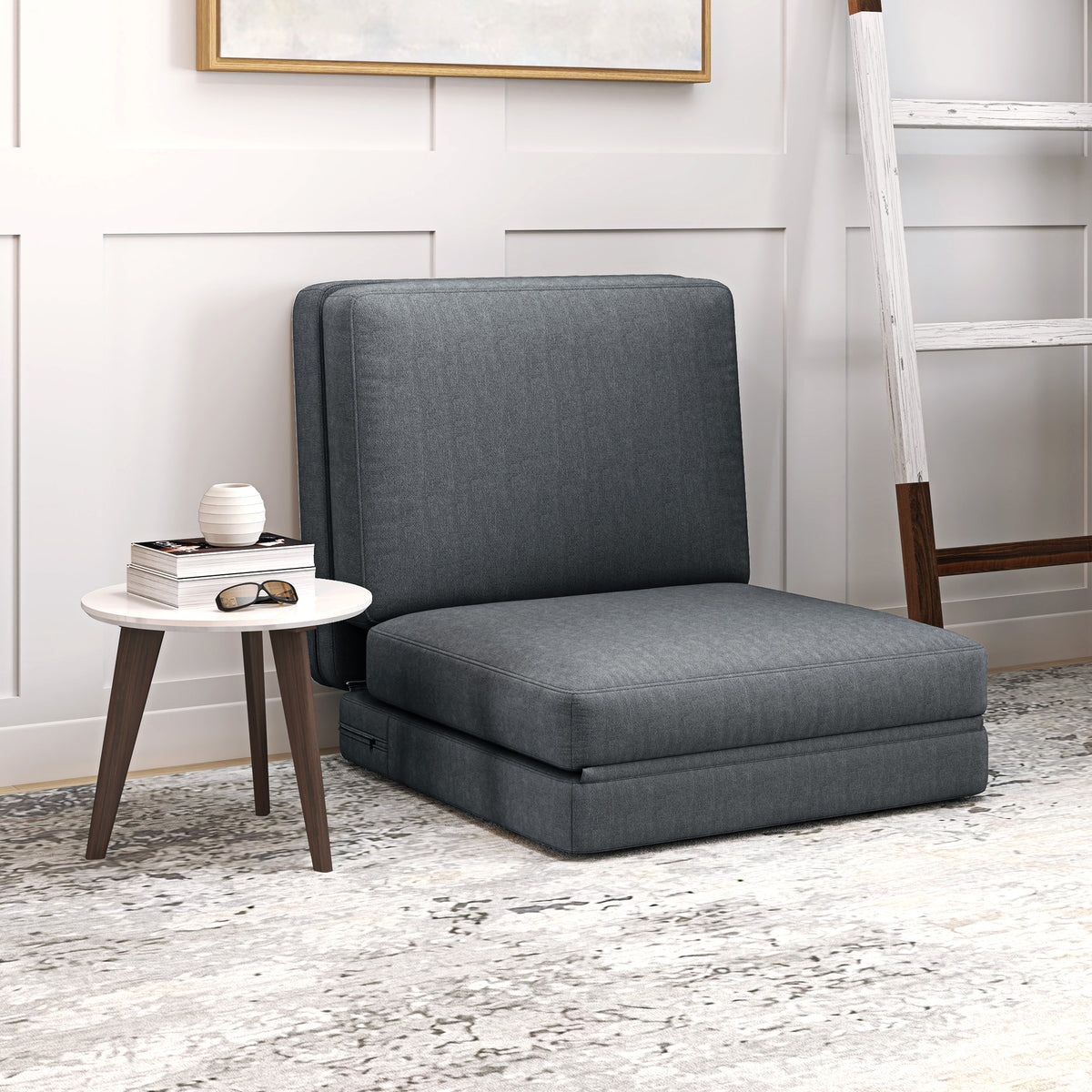 Faltbarer Bodensessel zum Sofa und Bett