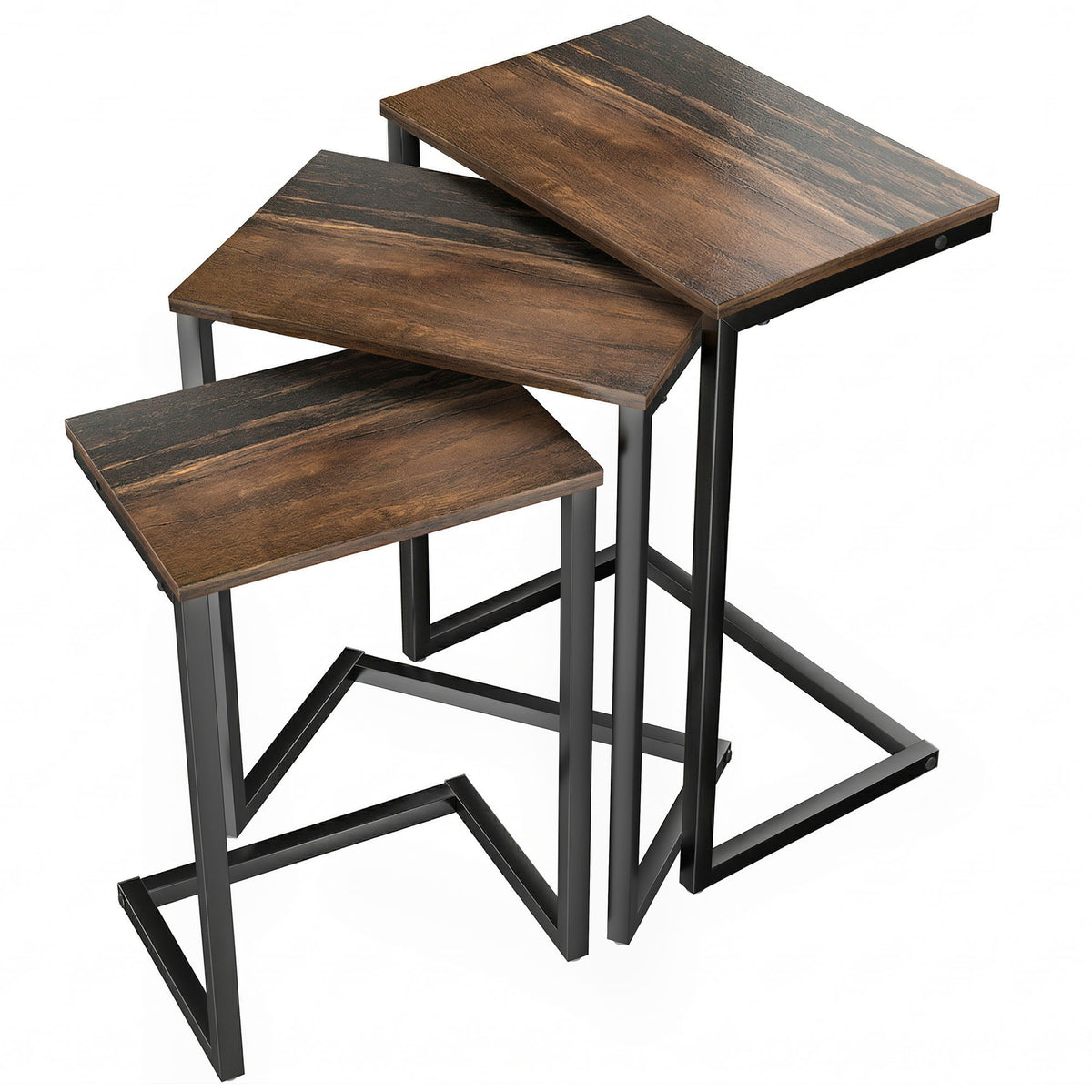 Satztische im Industrial Design, 3er-Set