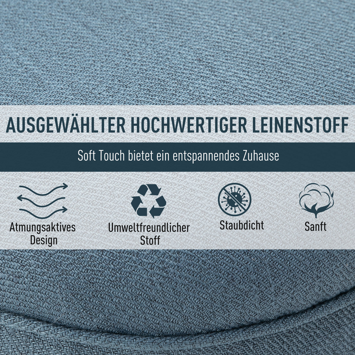 Polstersessel mit Rückenkissen und Holzbeinen