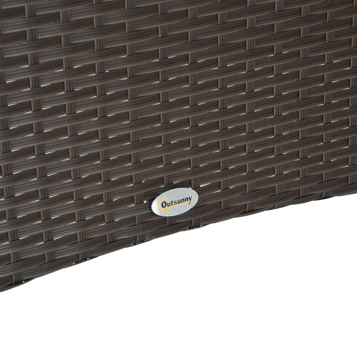 Gartentisch aus Polyrattan mit Sicherheitsglas