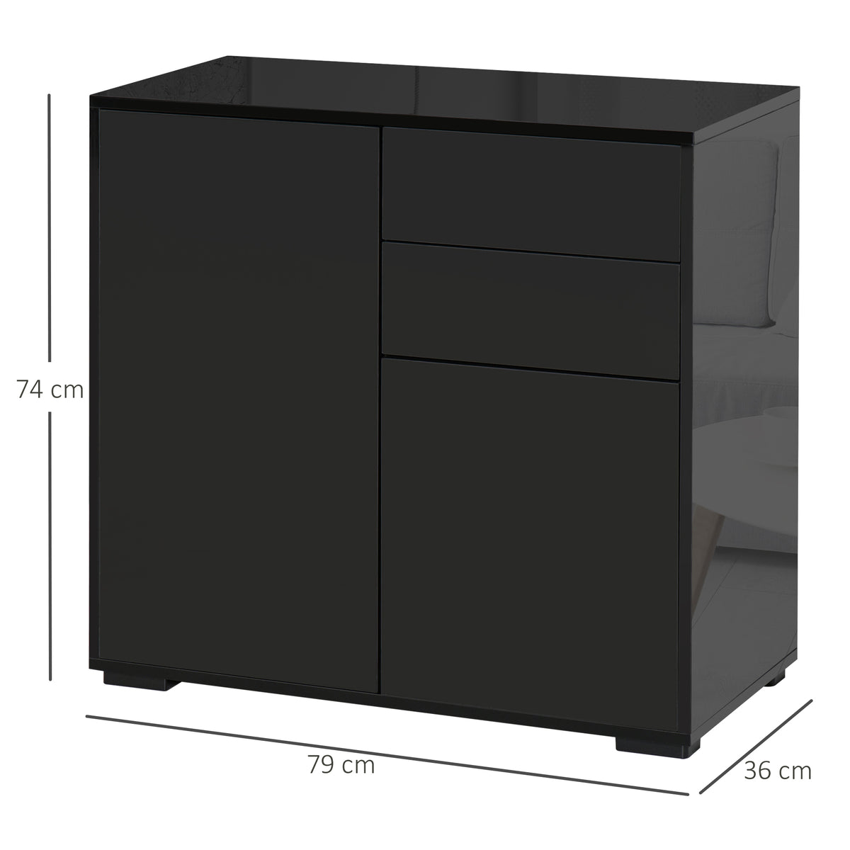 Sideboard mit 2 Schubladen und 2 Türen