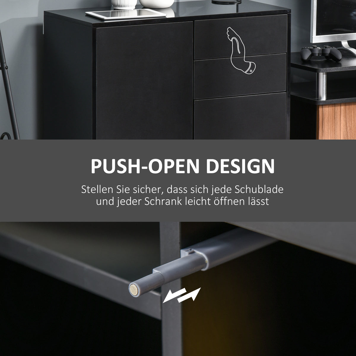 Sideboard mit 2 Schubladen und 2 Türen