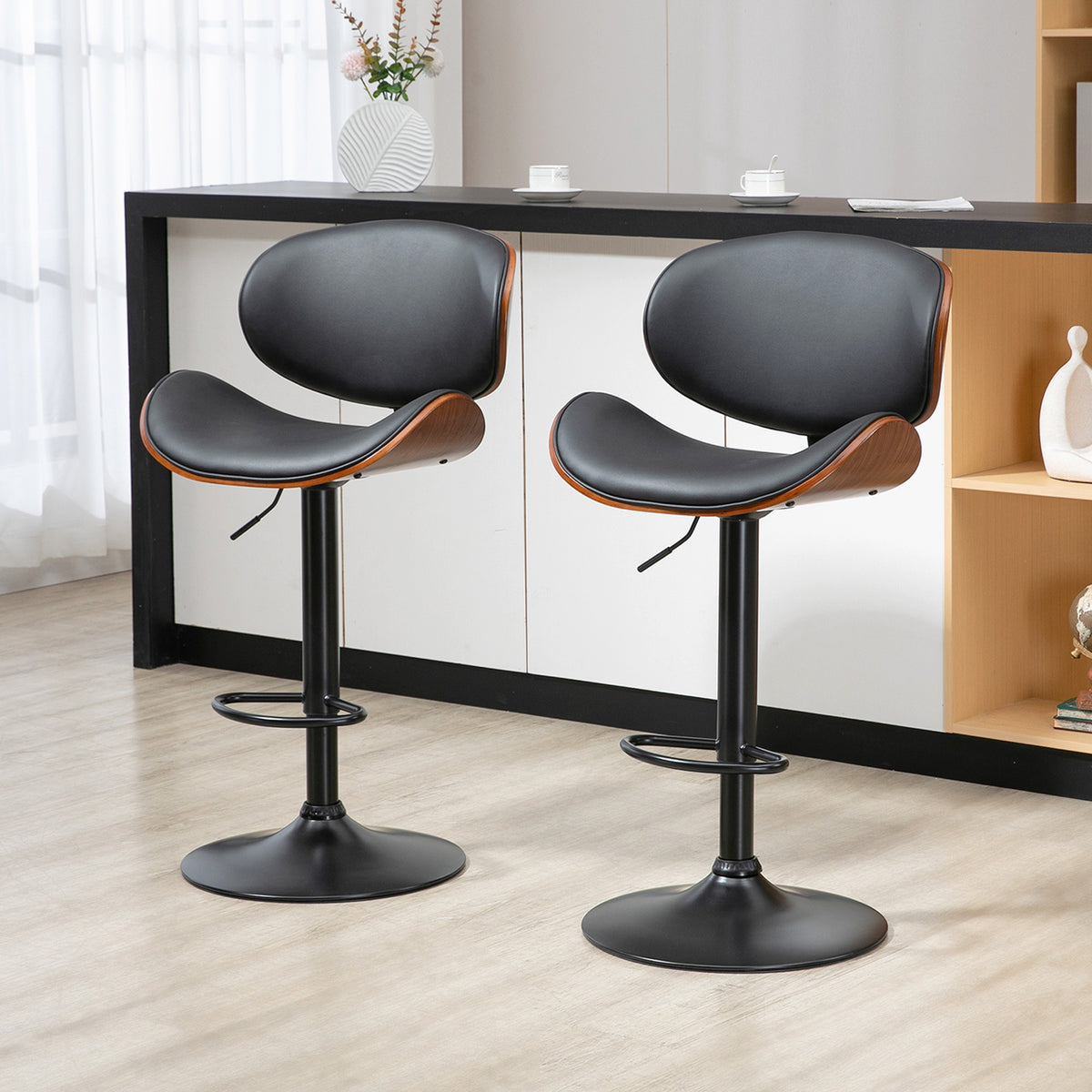 2er-Set Barhocker höhenverstellbar und drehbar