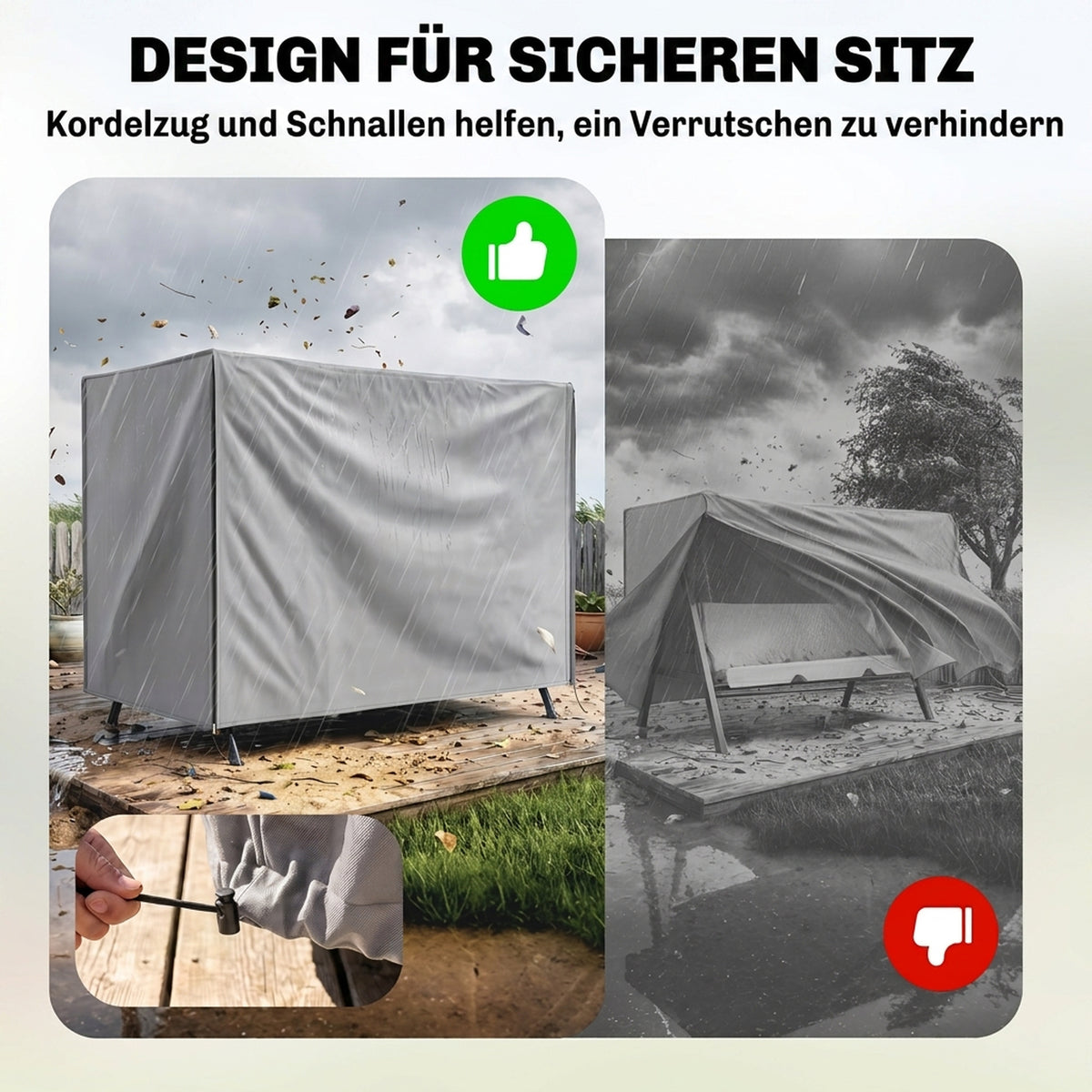Schutzhülle für Hollywoodschaukel aus Polyester