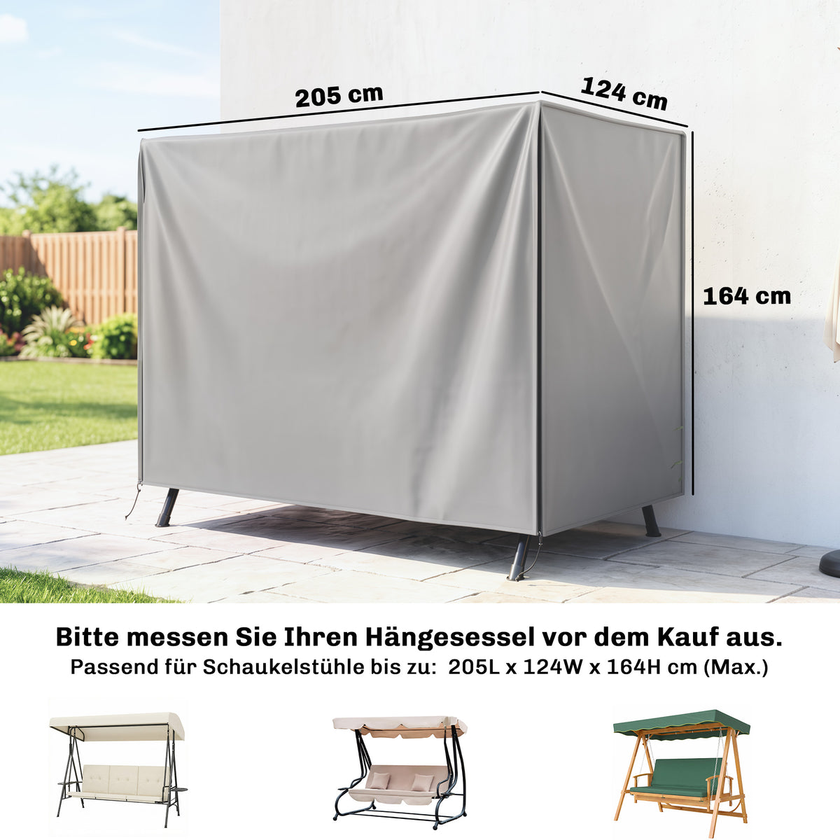 Schutzhülle für Hollywoodschaukel aus Polyester