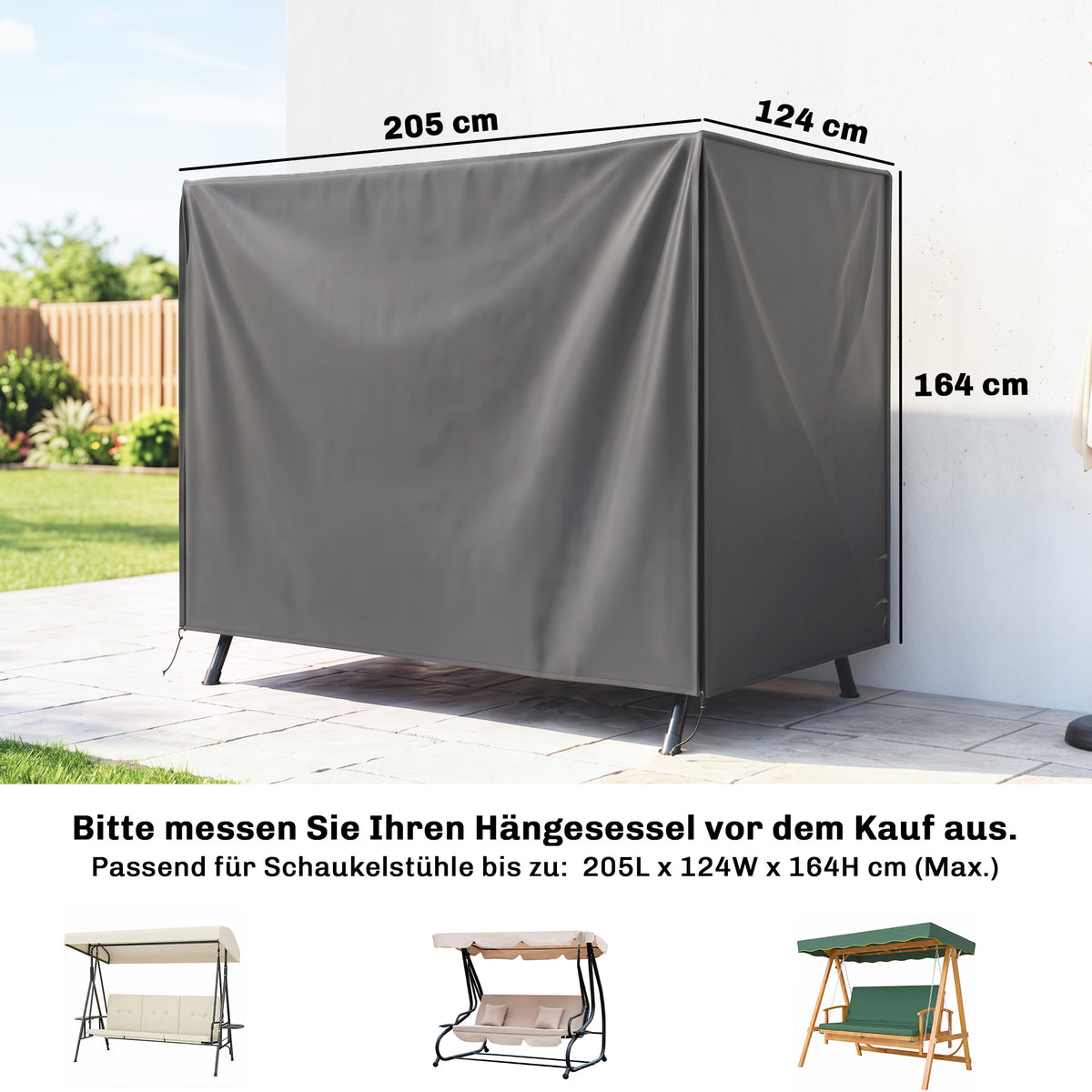 Schutzhülle für Hollywoodschaukel aus Polyester