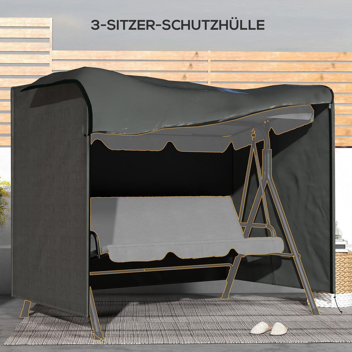 Schutzhülle für Hollywoodschaukel aus Polyester