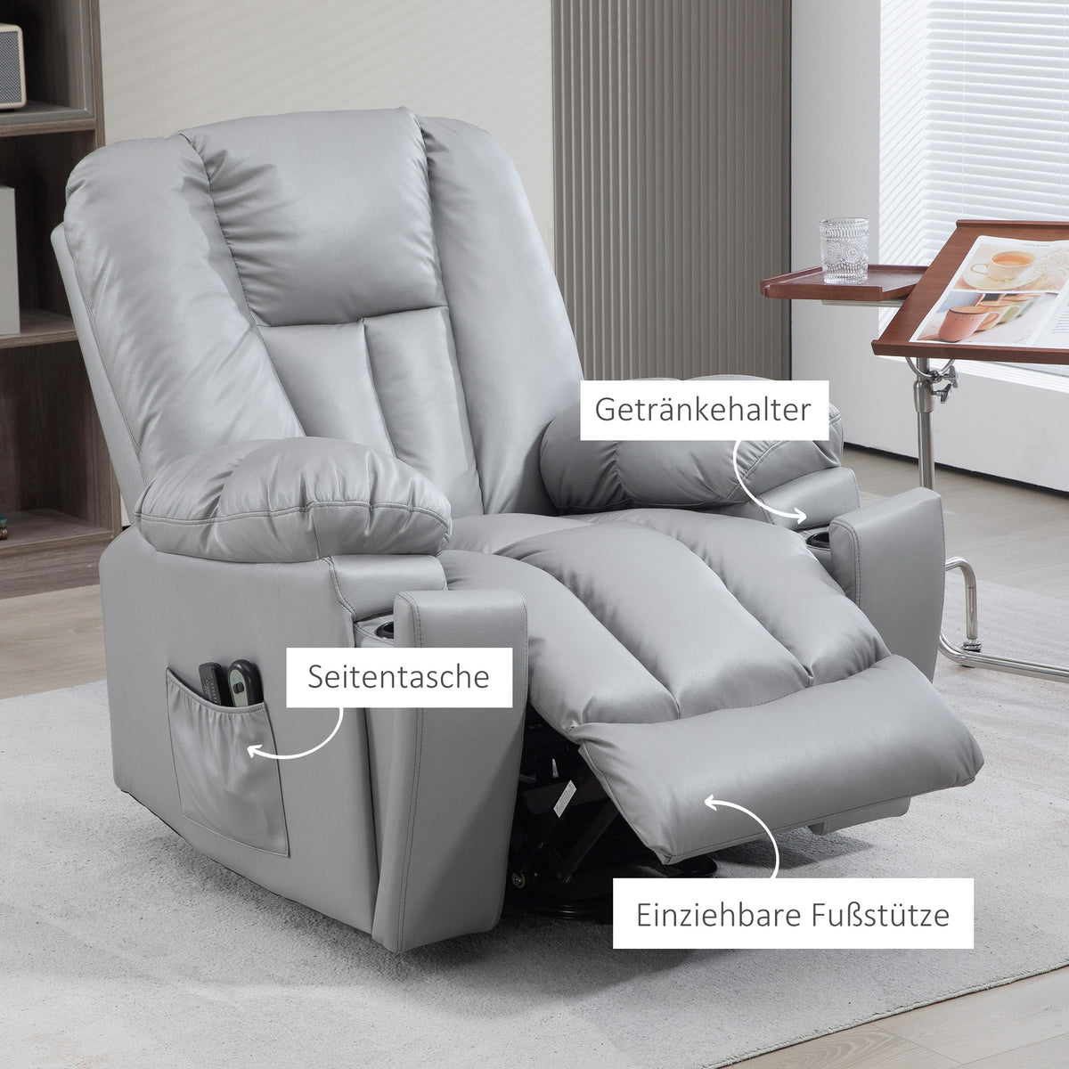 Elektrischer Massagesessel mit Aufstehhilfe