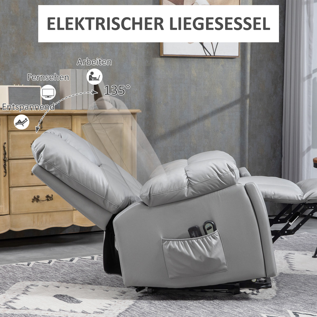 Elektrischer Massagesessel mit Aufstehhilfe