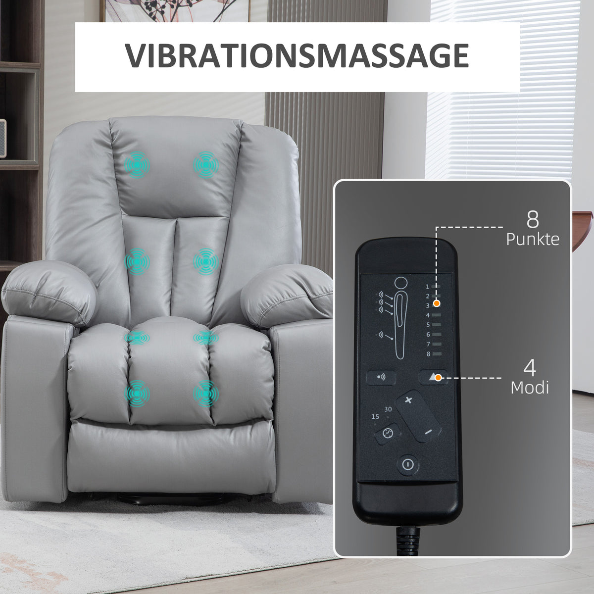 Elektrischer Massagesessel mit Aufstehhilfe