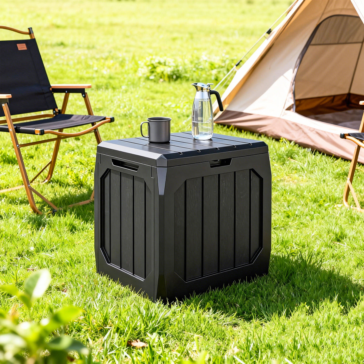 Garten-Aufbewahrungsbox mit Tragegriffen