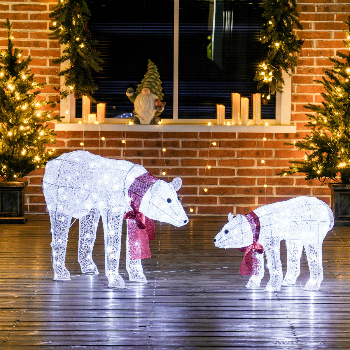 Beleuchtete Weihnachtsdekoration mit LEDs
