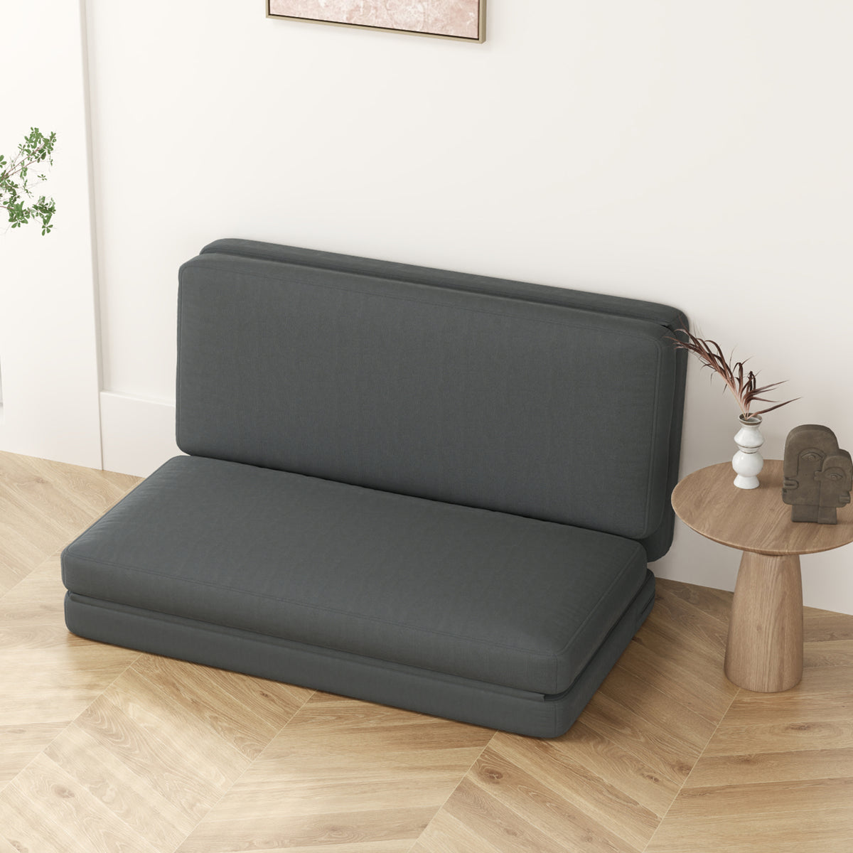 3-in-1-Bodensofa mit Schlaffunktion, teilbar