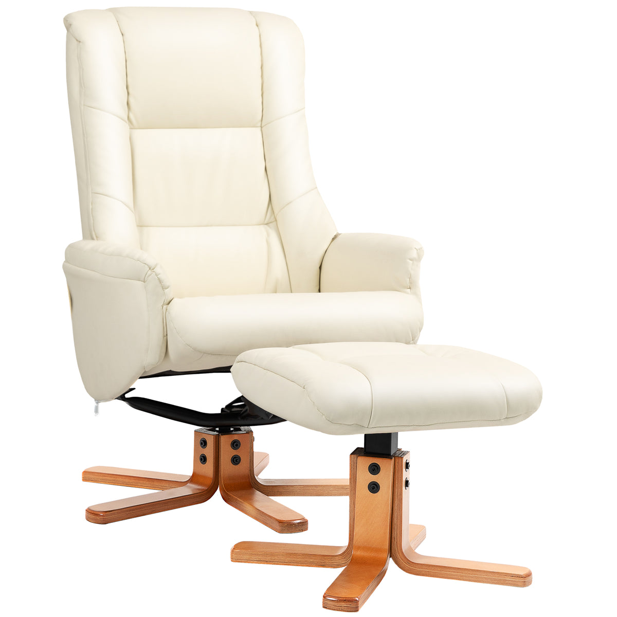 Relaxsessel mit Hocker und Wippfunktion