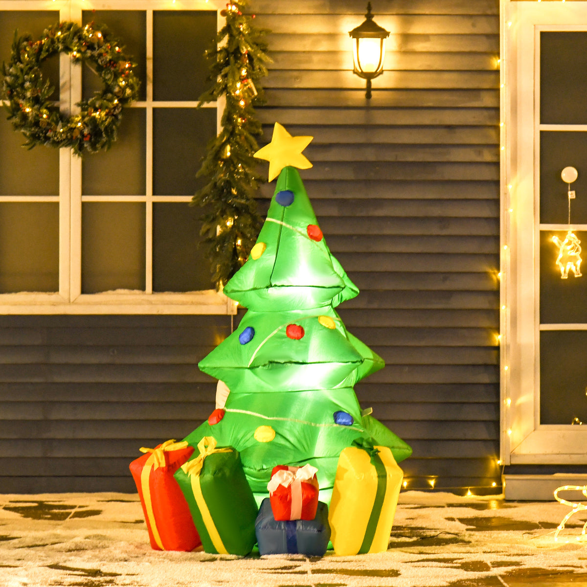 Aufblasbare Weihnachtsdekoration mit LED-Licht