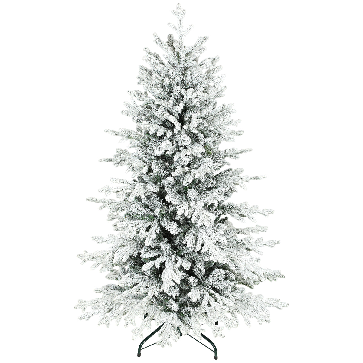 Künstlicher Weihnachtsbaum mit Beflockung, 150 cm