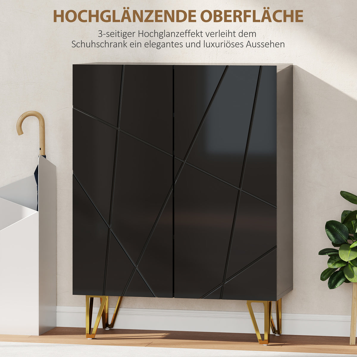 Schuhschrank mit verstellbaren Einlegeböden