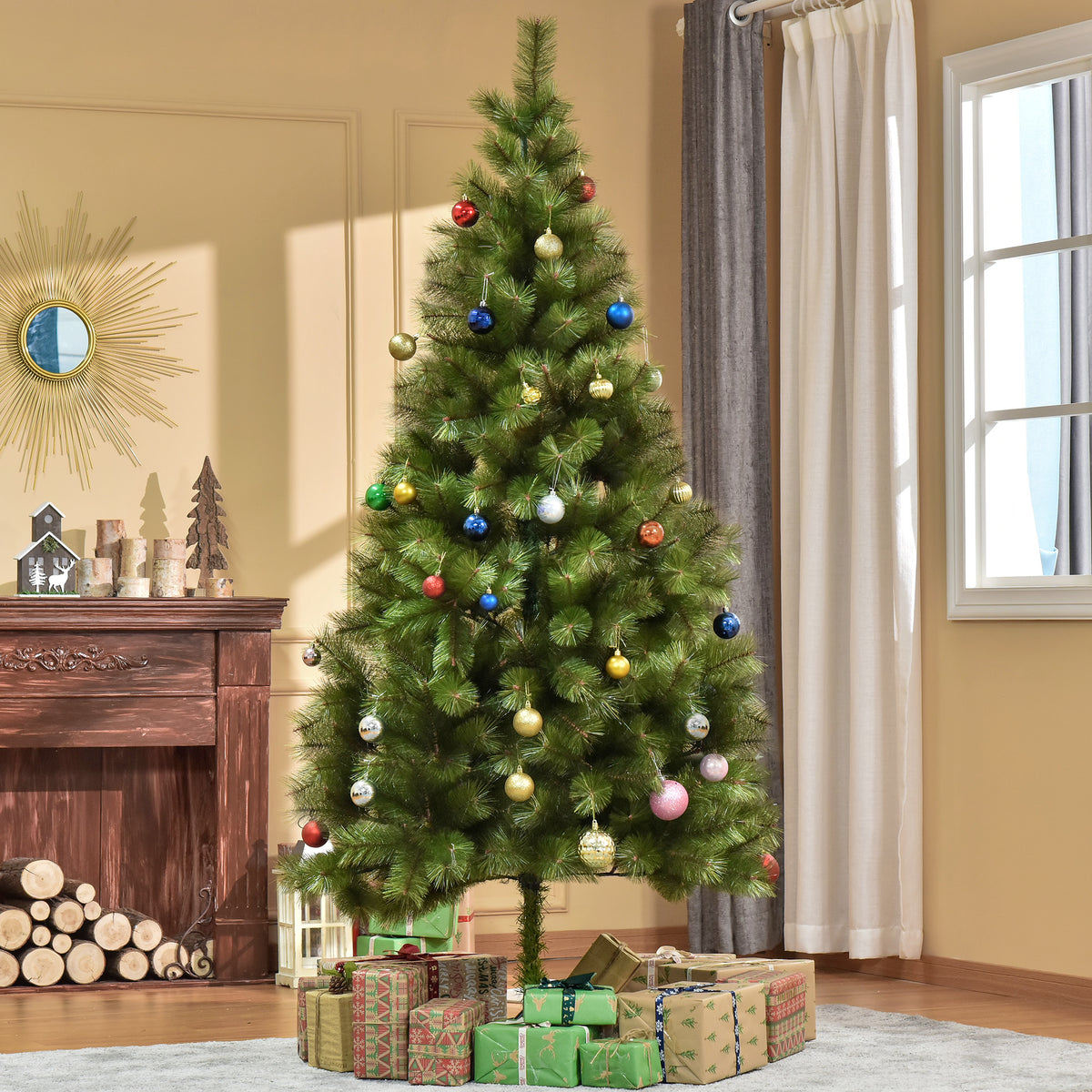 Künstlicher Weihnachtsbaum 210 cm mit 505 Spitzen