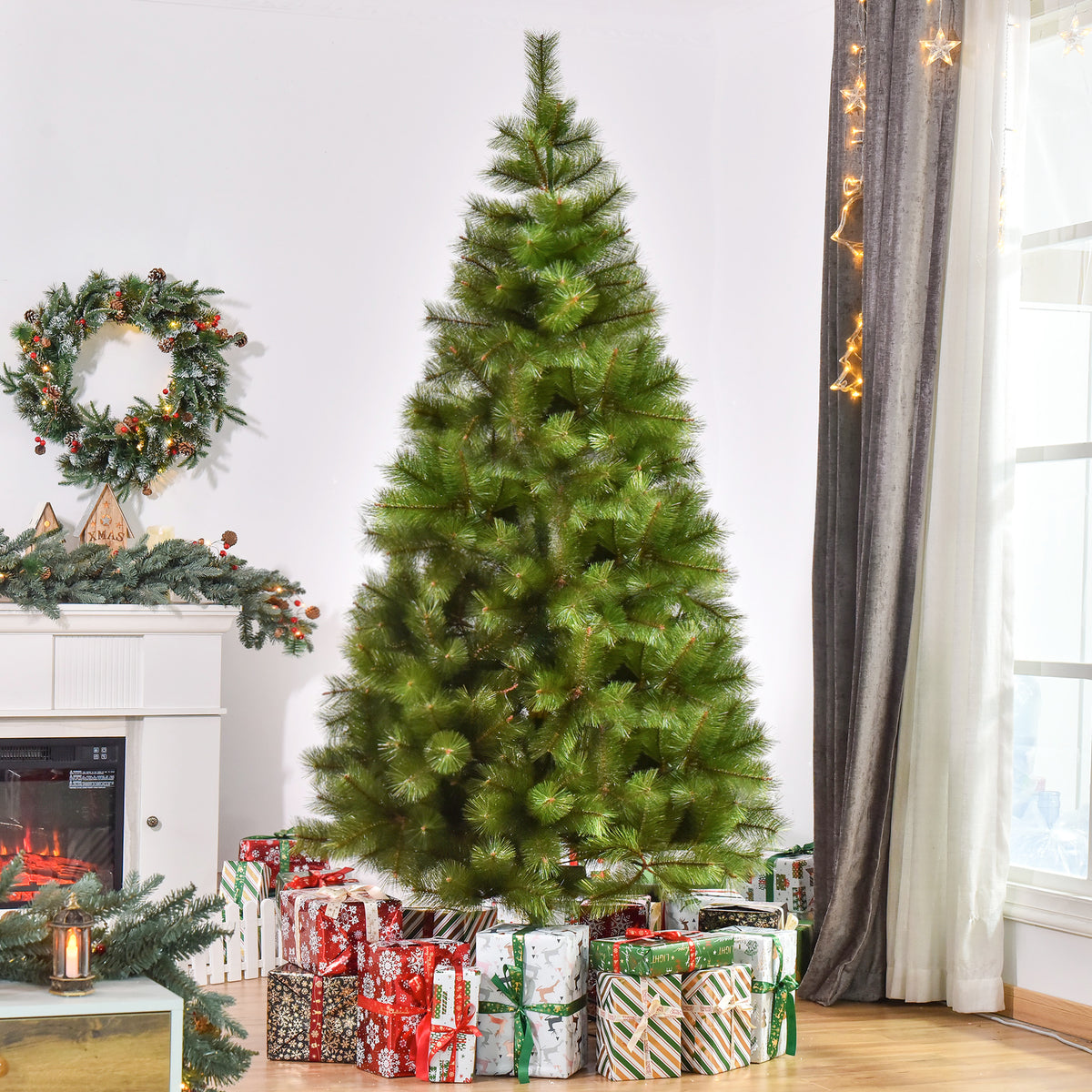 Künstlicher Weihnachtsbaum 210 cm mit 505 Spitzen