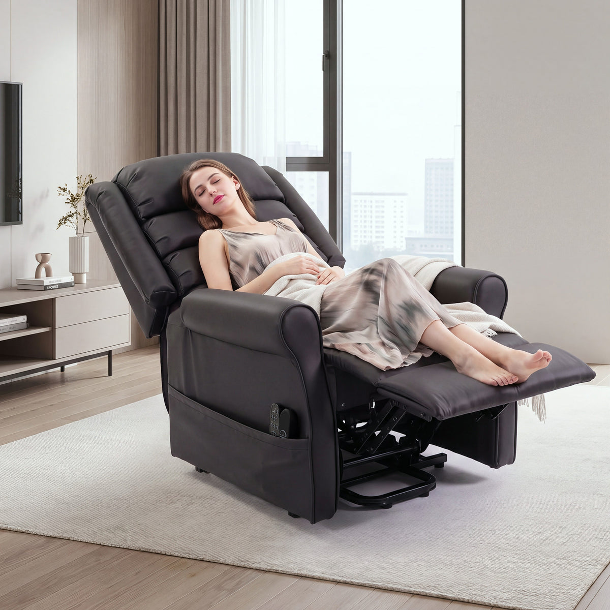 Elektrischer Aufstehsessel mit Massage und Wärme