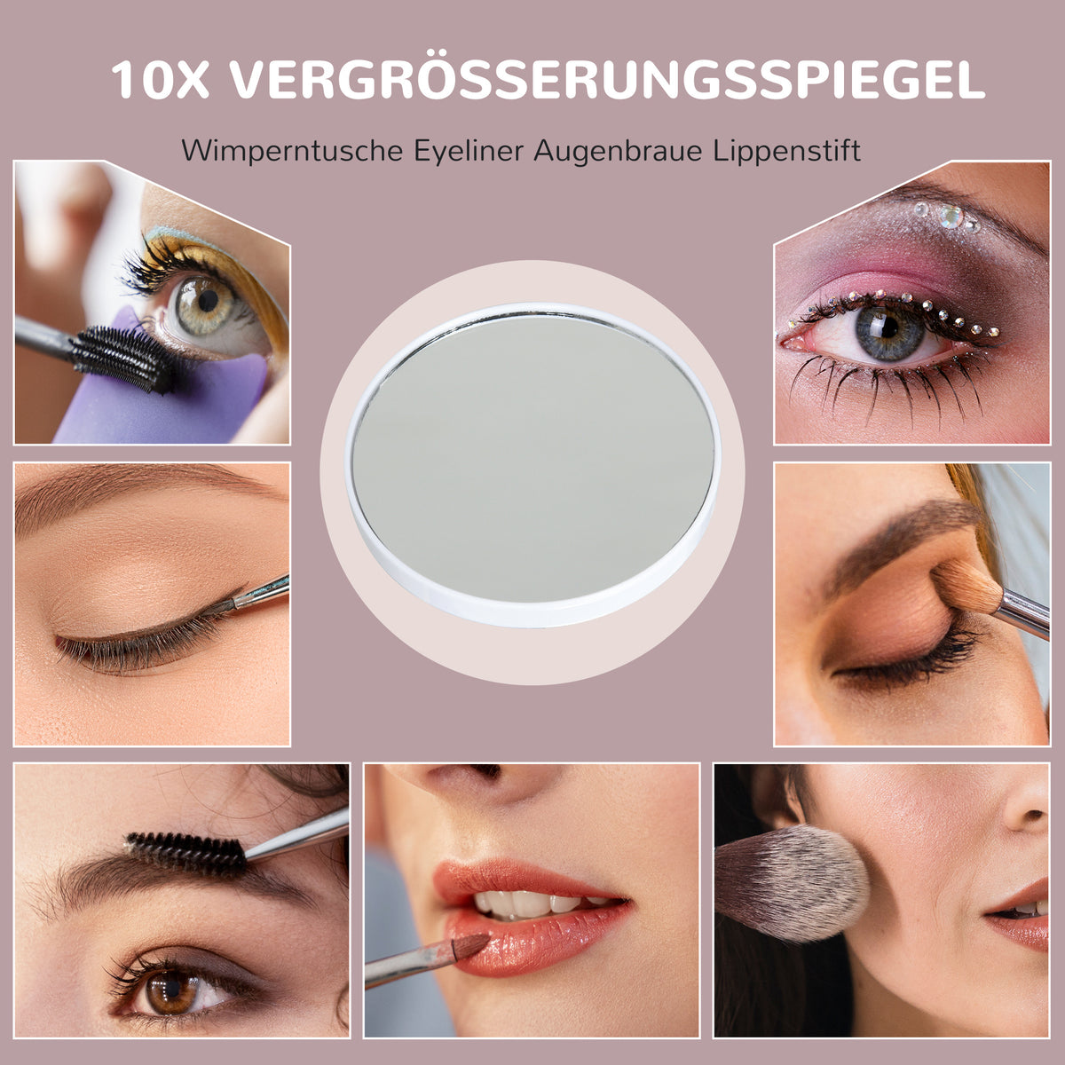 LED-Kosmetikspiegel mit Touchsteuerung und USB