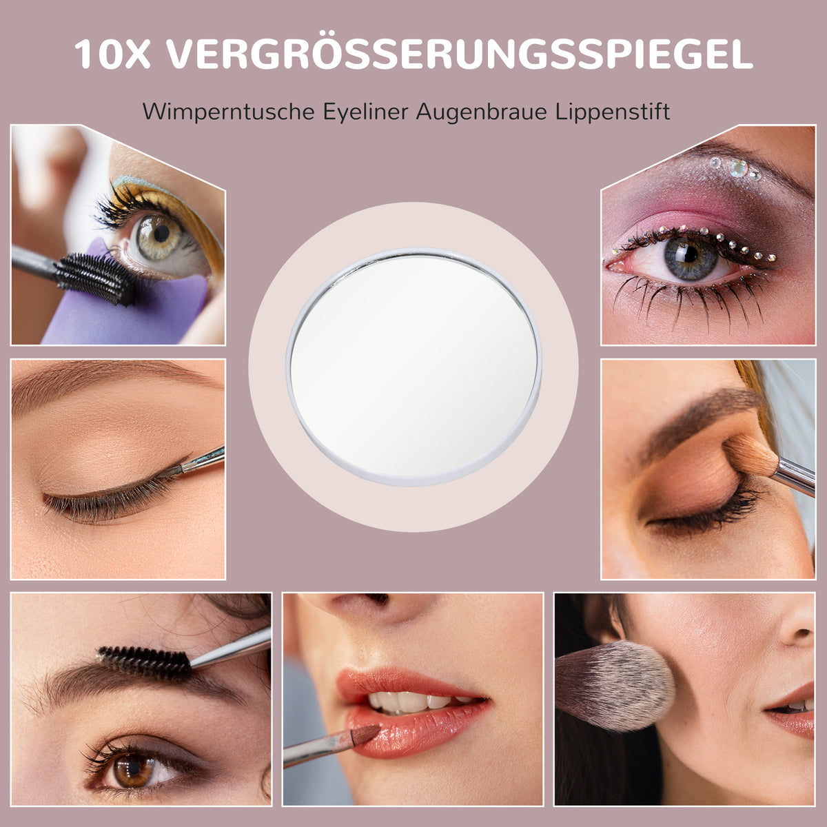 LED-Kosmetikspiegel mit Touchsteuerung und USB