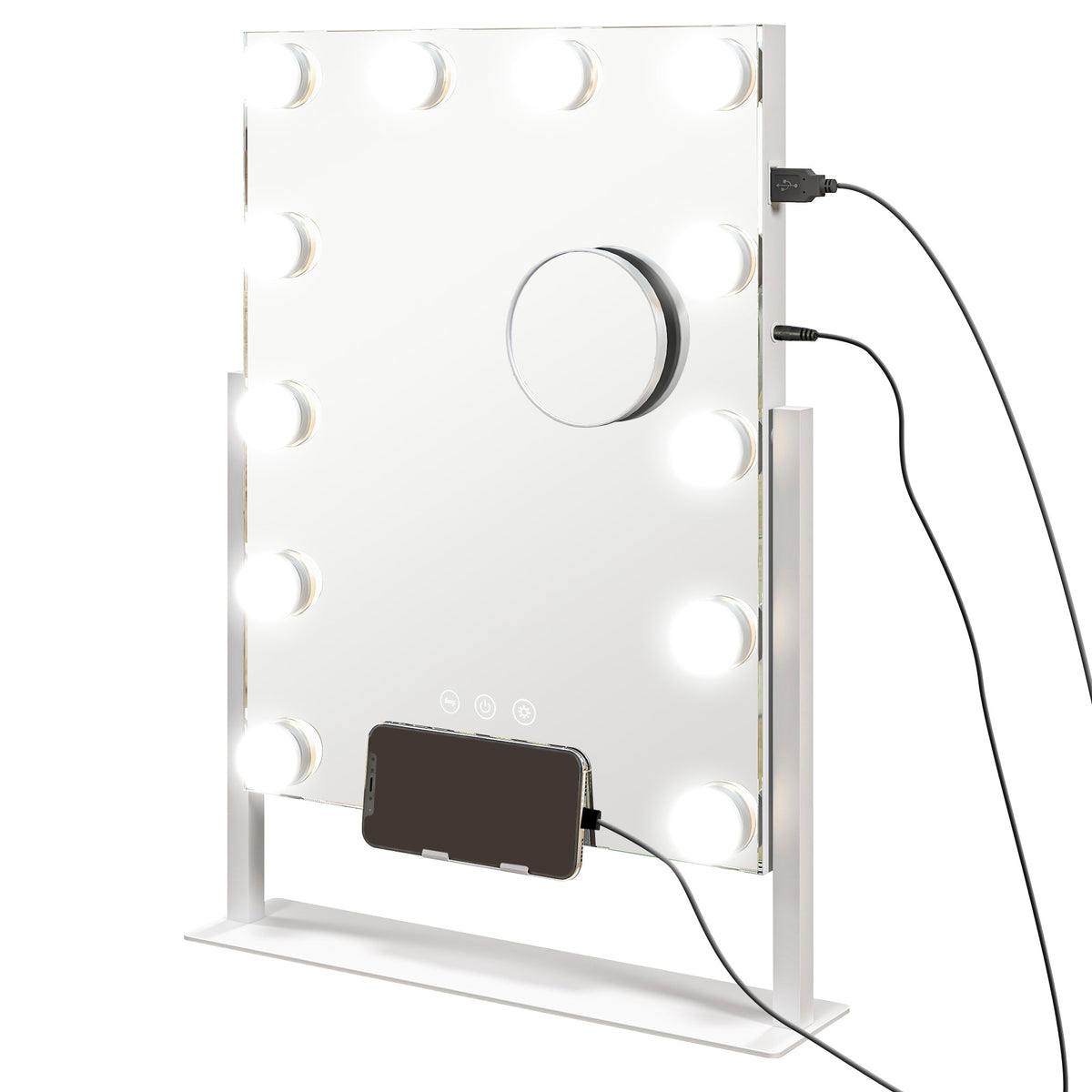LED-Kosmetikspiegel mit Touchsteuerung und USB