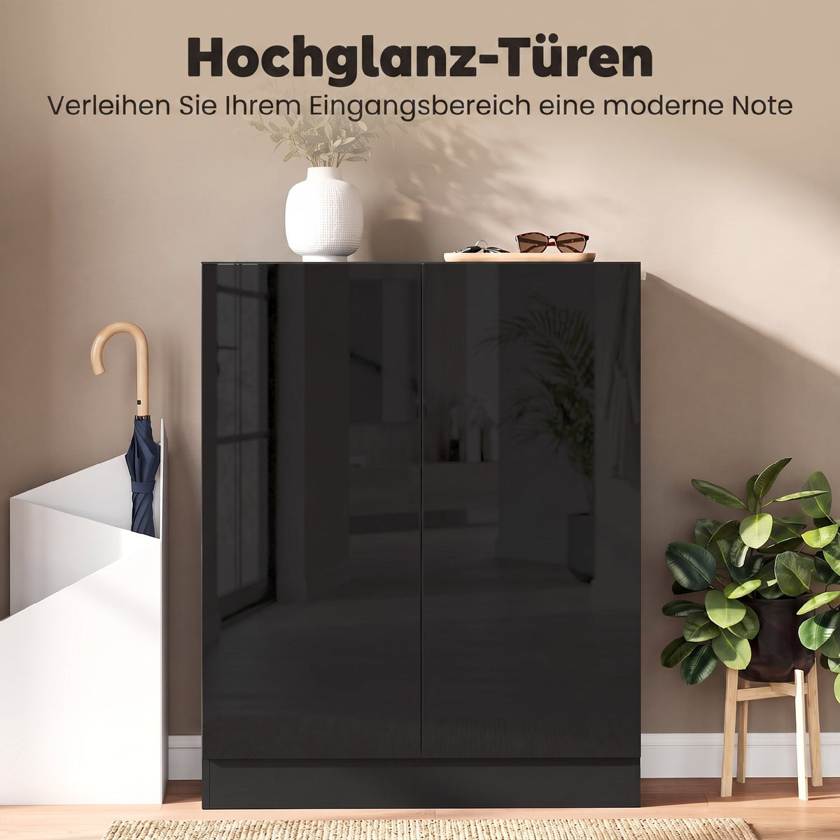 Schuhschrank mit 5 Ebenen und verstellbaren Böden