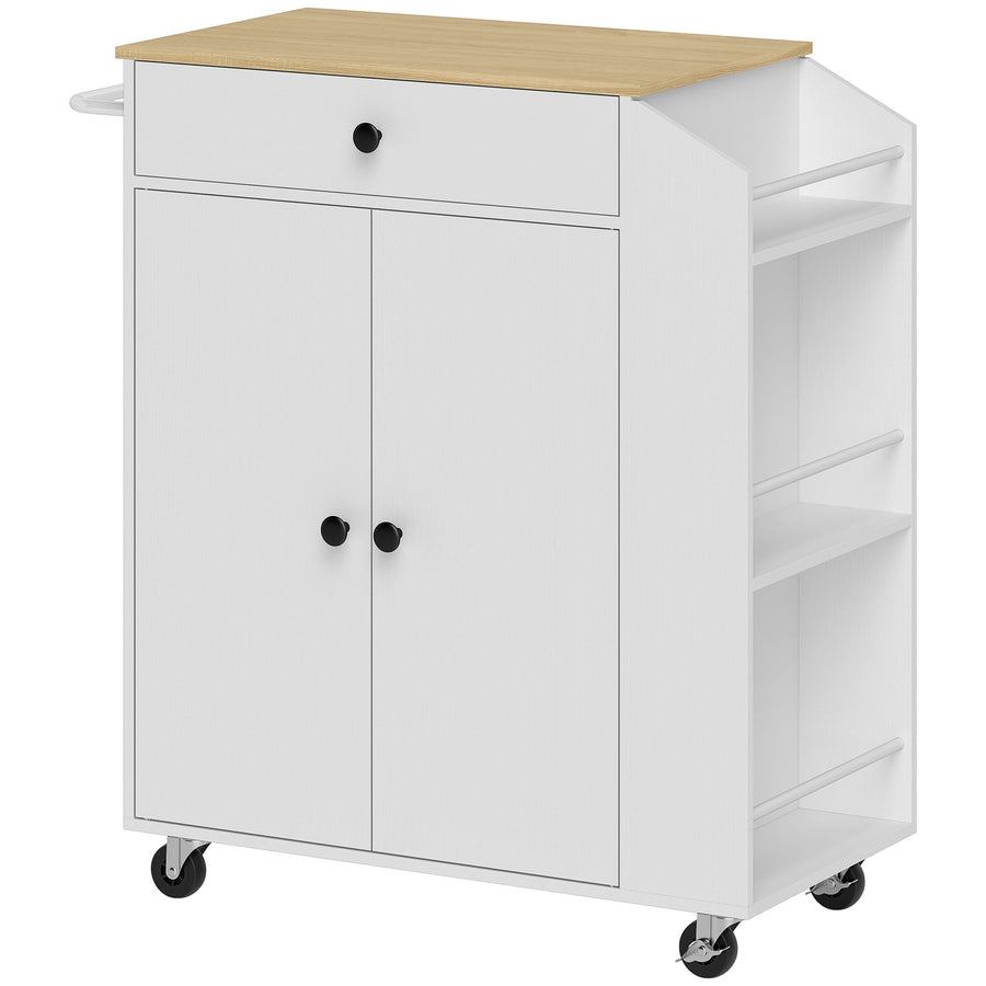Küchenwagen mit Schublade, Schrank und Gewürzregal